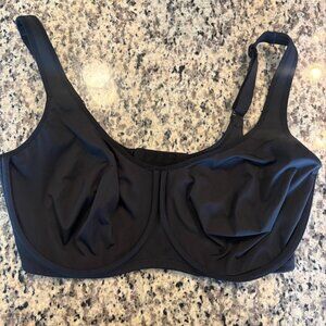 Delimira Full Coverage Underwire Bra Black 36F W707 Supportive